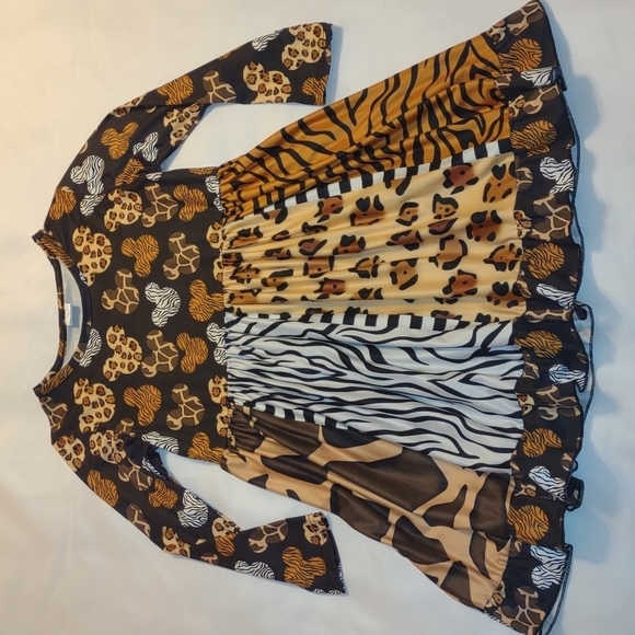 Super Soft Flowy Animal Print Boutique Dress - Picture 1 of 4